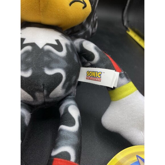 Toy Factory Sega Sonic The Hedgehog Shadow Plush 12" New 2023 - Picture 6 of 10